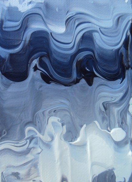 Black and White Abstract Art painting acrylic