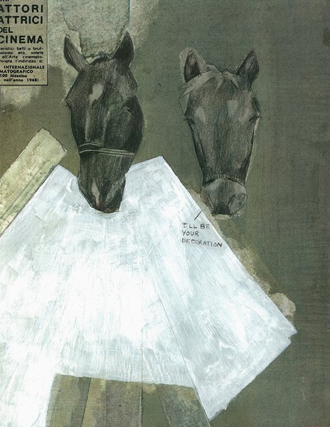 two horse heads
