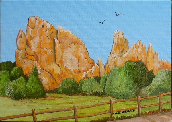 Garden Of The Gods, CO. - Original Acrylic on Canv