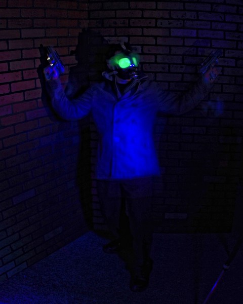 Eyes glowing with Fury