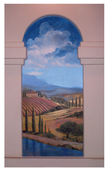 Tuscany Landscape Mural