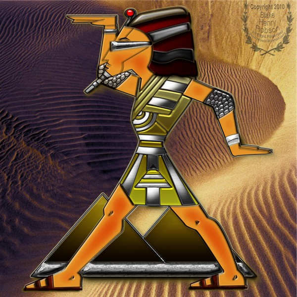 Funky Egyptian Dance III Sand Background