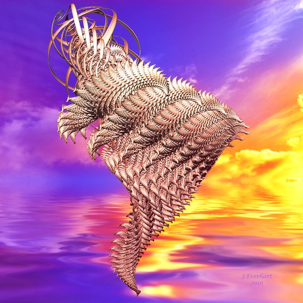 Wire Wrapped Golden Sunset