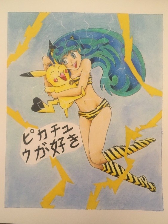 Lum loves Pikachu, lightning buddies 