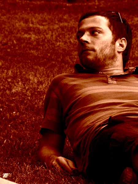on the grass
