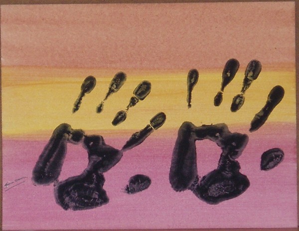 Two Prints Of My Left Hand 