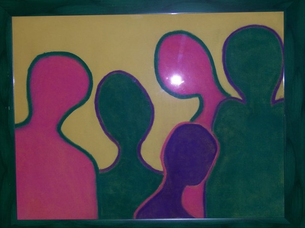 The people 18X24 pastel
