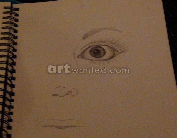 now draw the other eye