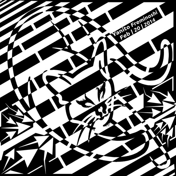 Black and White Sleeping Cat Maze
