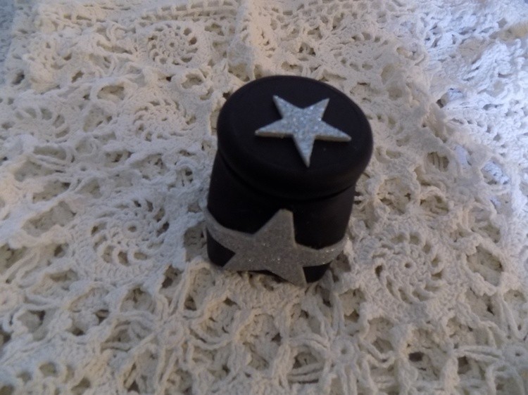 Upcycled Canister with Stars