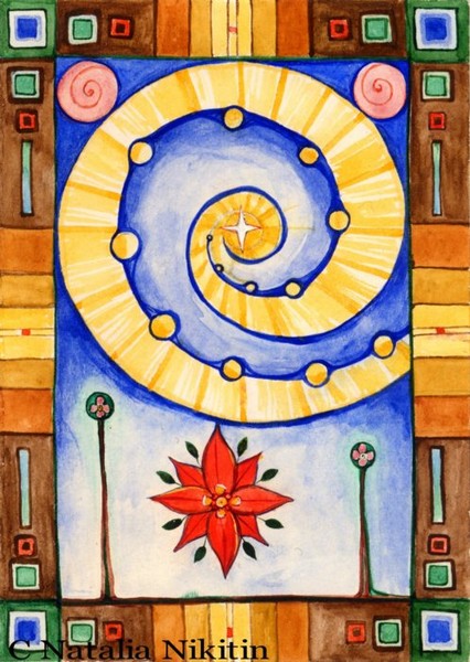 A Star and a flower