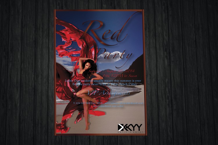 Red Party flyer 