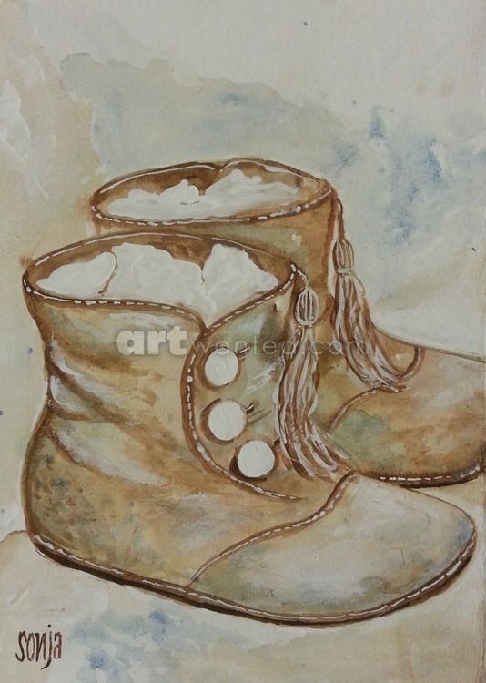 Vintage baby shoes