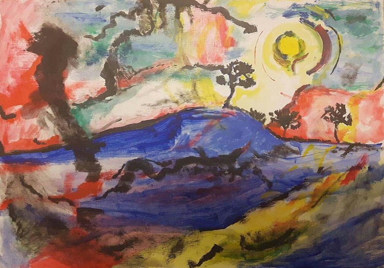 colorfull landscape by matilda lorentsson