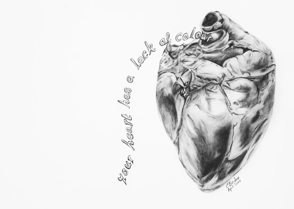 Your heart has a lack of colour
