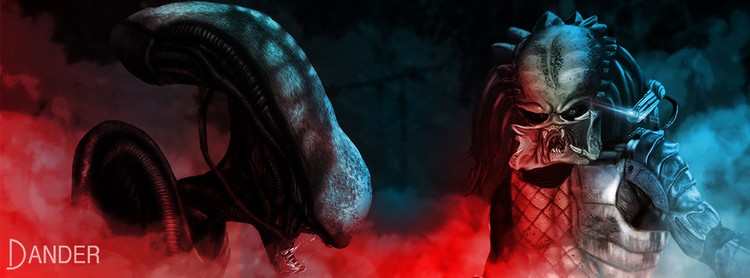 alien and predator combined by the dander-da5incp