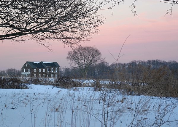 Old Homestead at Sunset
