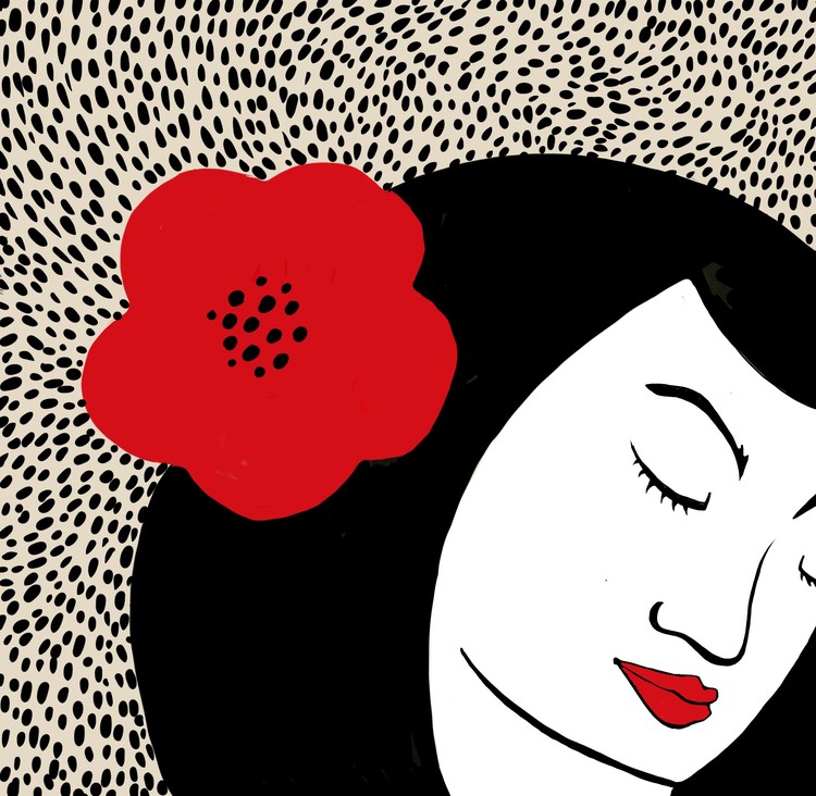 Woman with Flower