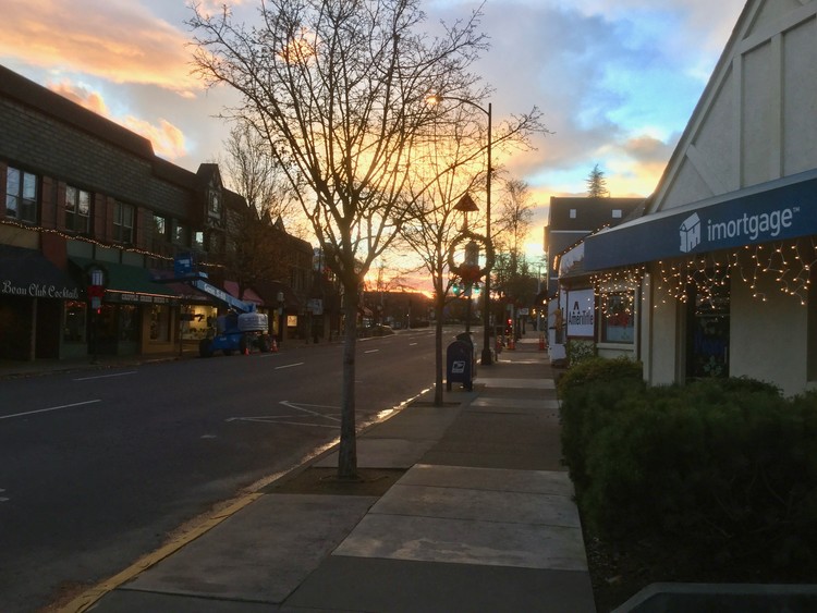 Dawn in Ashland.