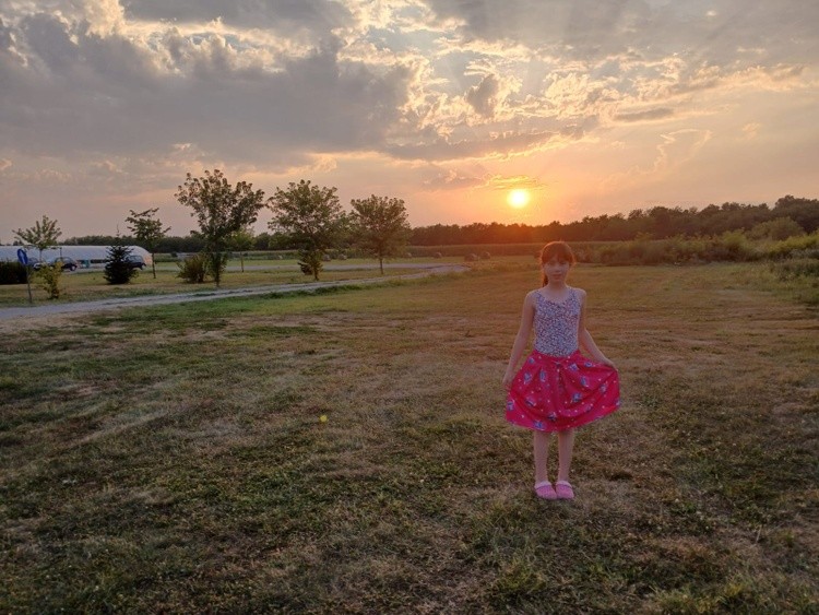 Gita and sunset