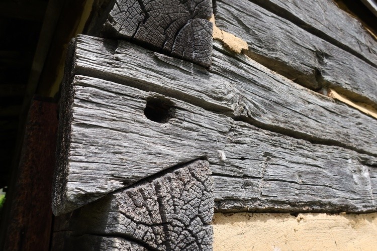 Log house corner