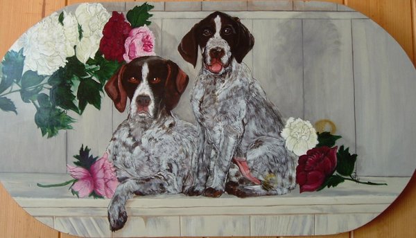 German Shorthair pointer & Pup