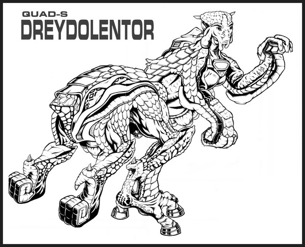 QUAD-S : Dreydolentor character design