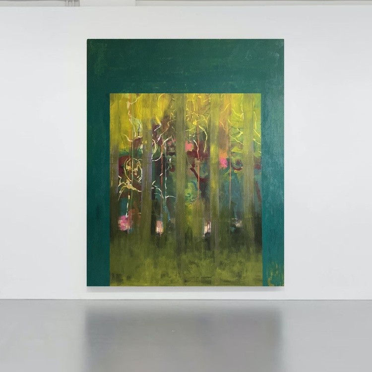 UNTITLEDmixed media on linen canvas2024