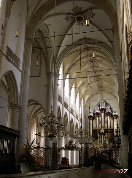 Church of Dordrecht and organ.
