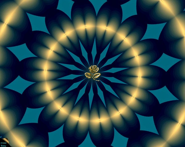 BLUE AND GOLD FLOWER