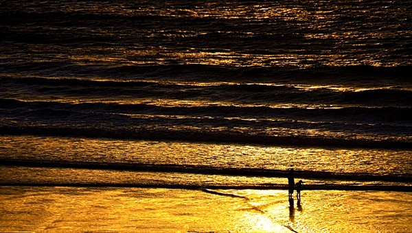 Sunset at St Ives Bay