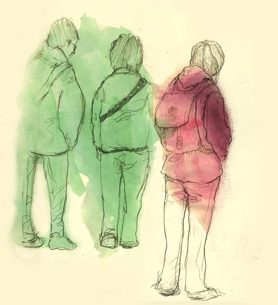 at a platform 