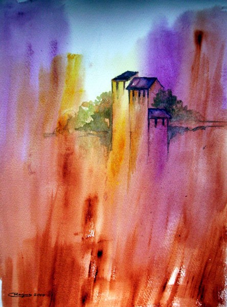 A burnt sienna and ochre emotion