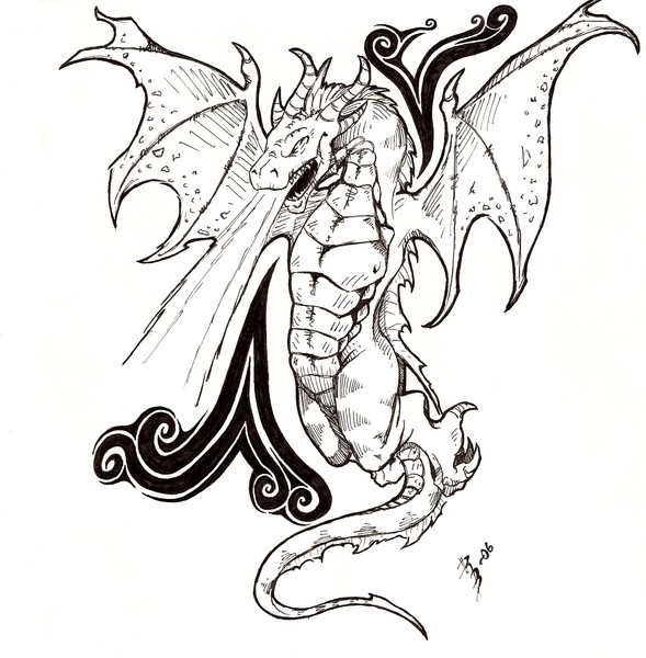 Infernal Dragon Tattoo
