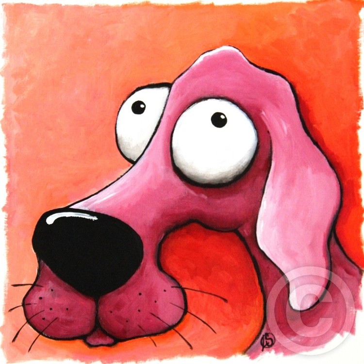 The Pink Dog Portrait