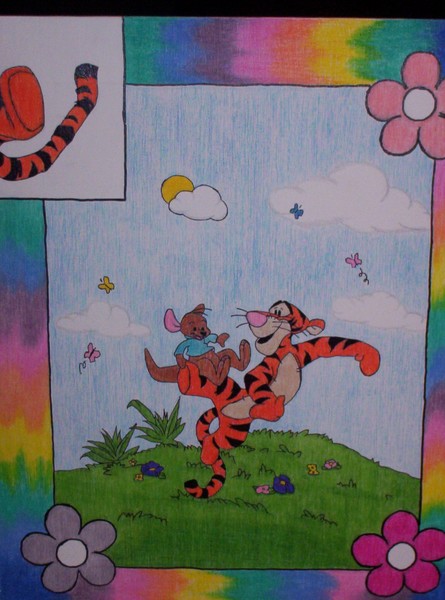 tigger mural panel four