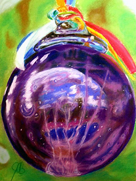 Purple Glass Ball