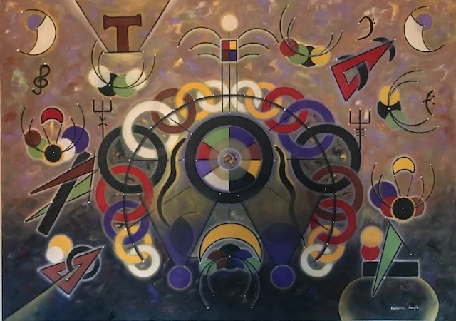Circulos - 2020 - OST em linho - 100 x 140