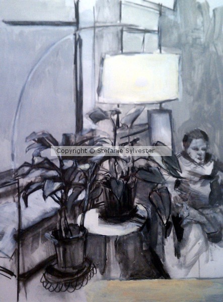 untitled (interior with jen and cat)