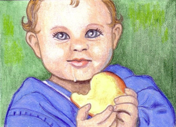 'PEACHY' ACEO