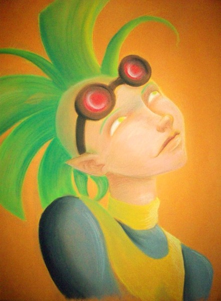Pastel Experiment- Toxic Waste Girl