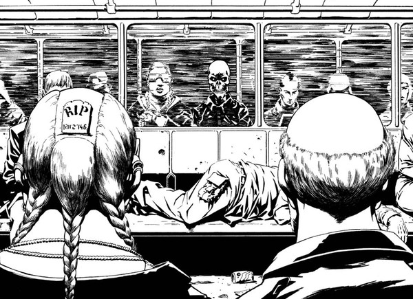 On the night train.