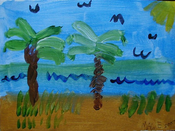 at the beach