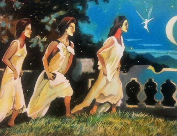 the three graces and nymph fairy