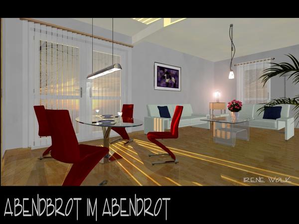 Abendbrot im Abendrot