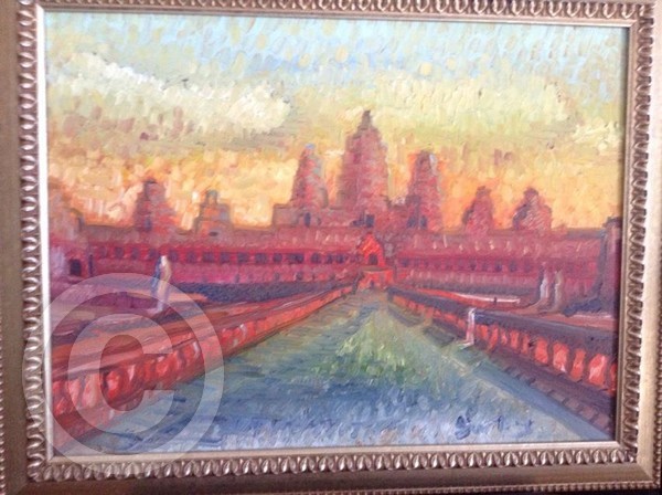 Ankor Wat! Cambodian Temple! A thousand footsteps!