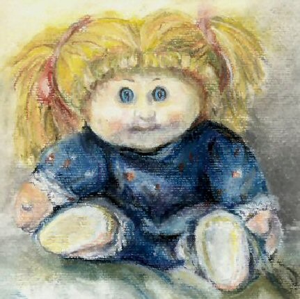  Cabbage patch doll.