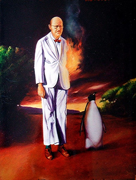 Burning Man with Penguin