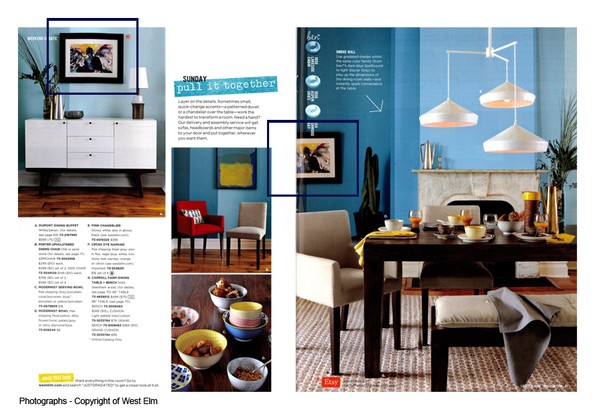 Angel featured in West Elm's Catalog & Website