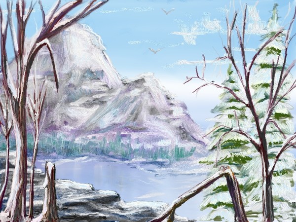 boken trees